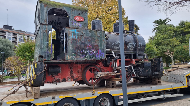 Santurtzi retira la locomotora Borsig AHV12