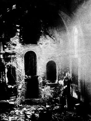 1932 el año que ardio la iglesia de San Jorge iglesia quemada